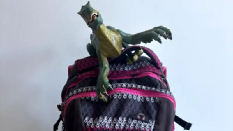 Polizei Neustrelitz sucht Besitzer von Kinder-Rucksack mit Dino-Spielzeug