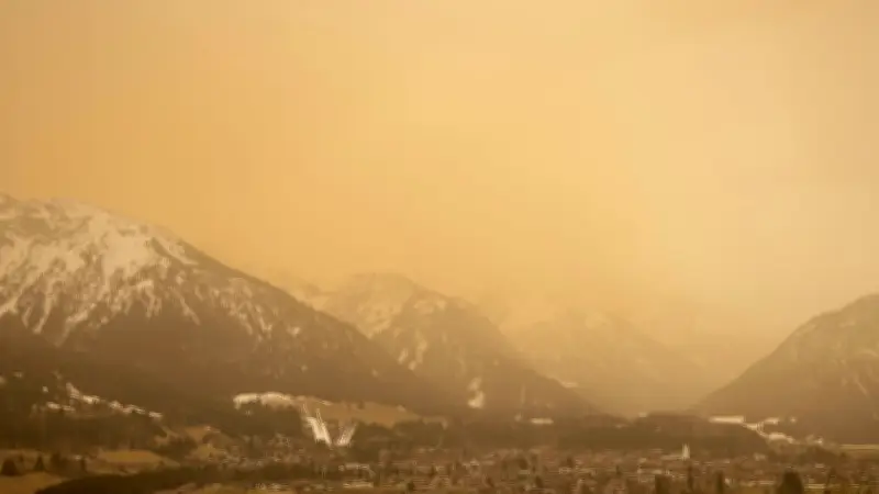 Saharastaub über Deutschland: Blutregen und Temperatursturz zum Wochenende