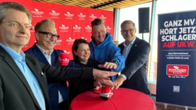 Schlager Radio startet in Mecklenburg-Vorpommern mit prominentem Knopfdruck