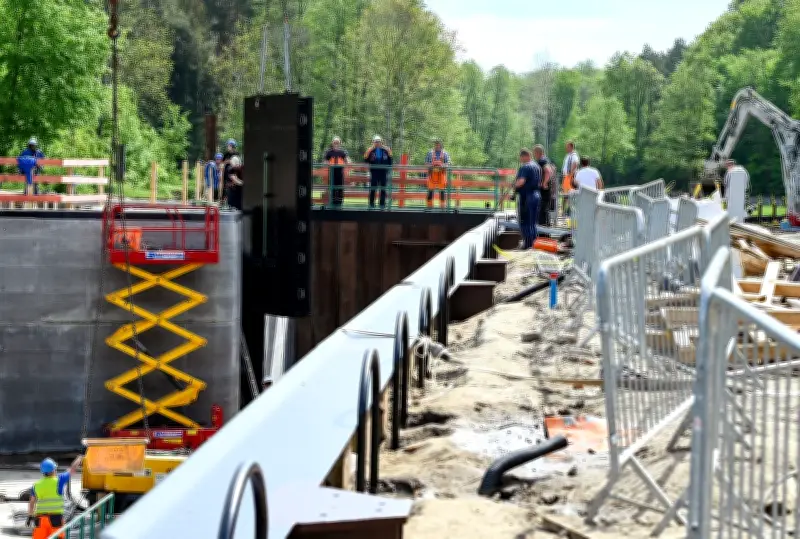 Schleuse Steinhavel bei Fürstenberg nach Umbauarbeiten wieder vollständig befahrbar