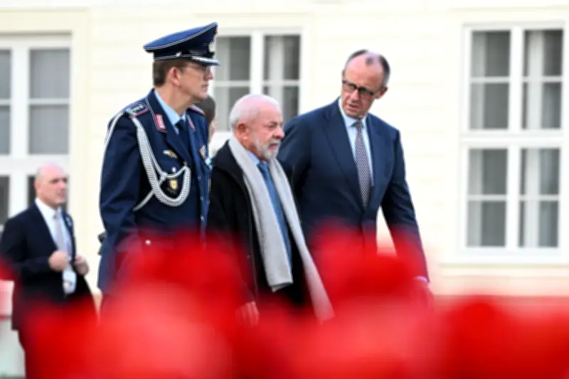 Staatsbesuch in Hannover: Merz empfängt Brasiliens Präsident Lula mit militärischen Ehren