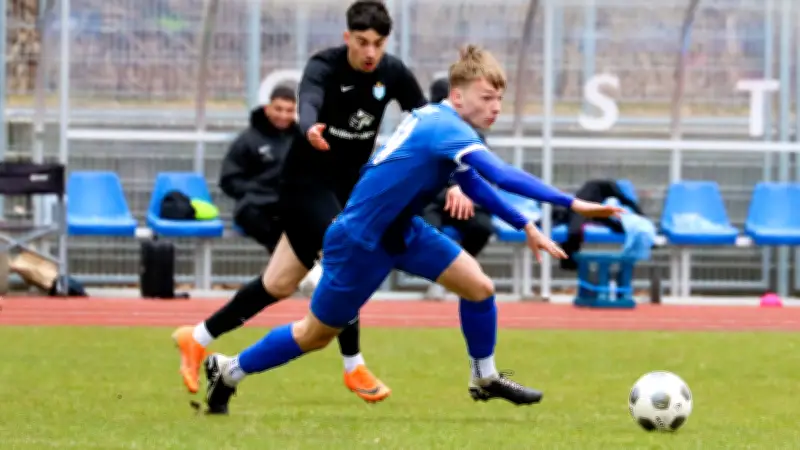 TSG-Talent Pepe Krüger feiert Oberliga-Debüt für Neustrelitz im Parkstadion