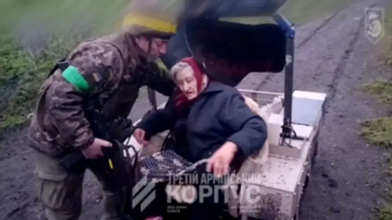 Ukrainischer Roboter rettet 77-jährige Rentnerin aus Frontgebiet