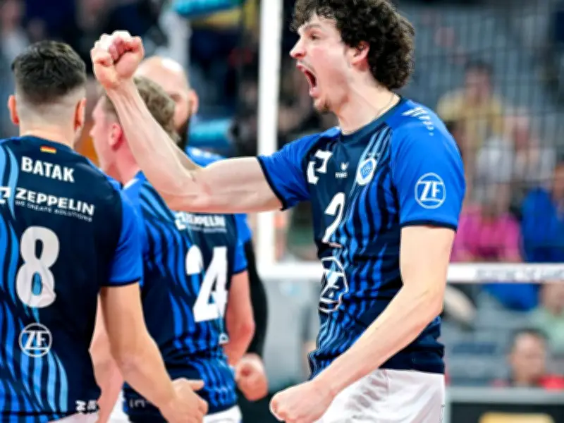 VfB Friedrichshafen zieht ins Volleyball-Halbfinale ein - Berlin wartet