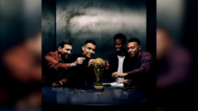 Viraler Werbehit: Messi, Ronaldo, Mbappe und Vinicius bauen WM-Pokal aus Lego