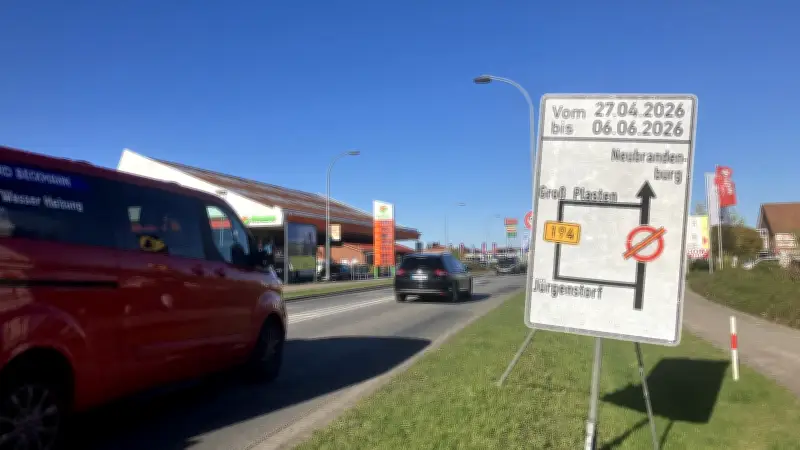 Waren (Müritz): Straßensanierung früher beendet, doch neue Vollsperrungen stehen bevor