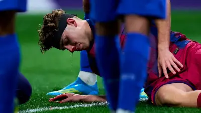 Dramatische Blutung bei Barça-Star: Musso trifft López unglücklich im Gesicht