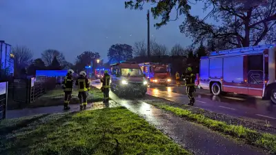 Feuerwehr Merseburg rückt mit Großaufgebot zu Kinderheim aus - Rauchmelder löste Alarm aus