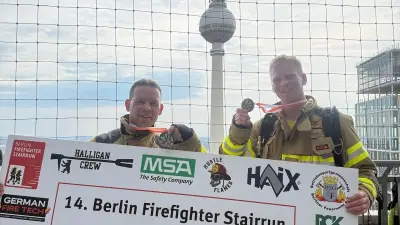 Feuerwehrteams aus MV glänzen beim Berliner Treppenmarathon