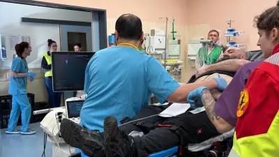 Harzklinikum Quedlinburg: Realitätsnahe Großübung für Messerangriff mit Massenverletzten