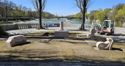 Neues Denkmal für Ludwig II. auf Corneliusbrücke: Sockel steht bereits