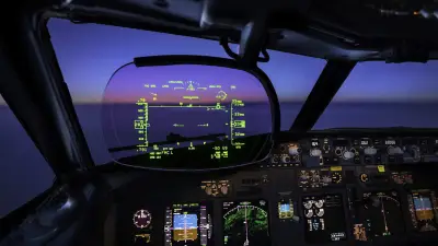 Pilot erbricht sich nach Kopfverletzung: Head-up-Display löst sich im Steigflug