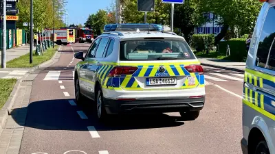 Schwerer Fahrradunfall in Bernburg: Gröbziger Straße voll gesperrt