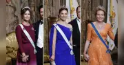 Bunt für Carl Gustaf: Royals setzen beim Staatsdinner auf Farbe