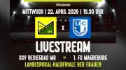 Landespokal-Halbfinale der Frauen: SSV Besiegdas empfängt 1. FC Magdeburg im Stadtderby