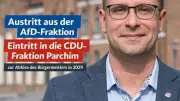 Parchimer Politiker spielt Aprilscherz: AfD-Mann wechselt zur CDU und wird prompt ausgeschlossen