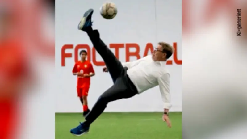 Außenminister Wadephul kickt in Marokko mit Ex-DFB-Star Bellarabi