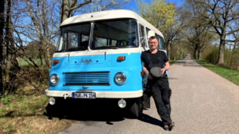 DDR-Oldtimer Robur LO 3000: Nach 7 Jahren Restaurierung startklar für Schweden