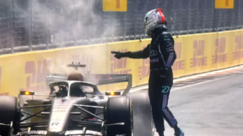Feuer-Schock bei Hülkenberg: Audi brennt vor Sprint-Start in Miami