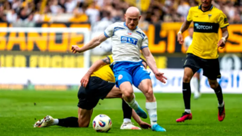Hansa Rostock verspielt Aufstiegschance nach 1:1 in Aachen