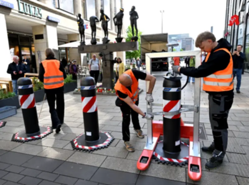 Leipzig sichert Innenstadt mit massiven Sperren nach Amokfahrt