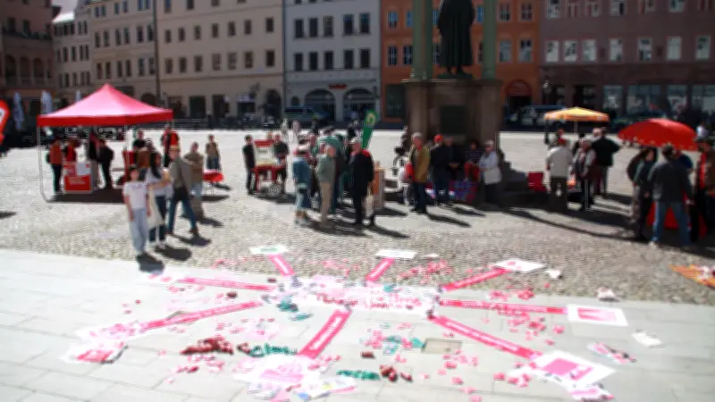 Mai-Kundgebung in Wittenberg: Ängste vor Krieg und Jobverlust dominieren