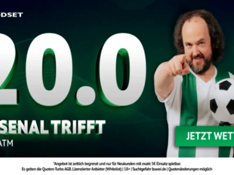 ODDSET-Boost: 20er Quote auf Arsenal-Tor gegen Atlético