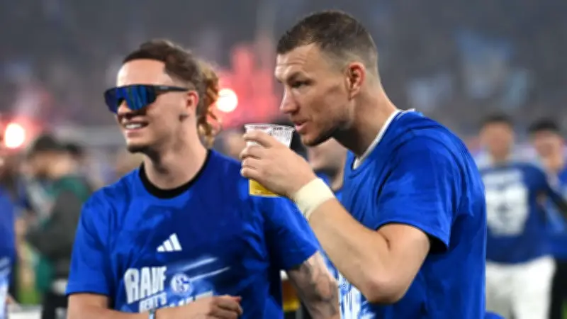 Schalke-Teamkollegen wollen Dzeko mit Bier zum Verbleib überreden