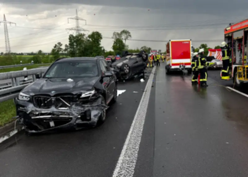 Tödlicher Unfall auf A61 bei Kerpen: Frau stirbt, Kind schwer verletzt