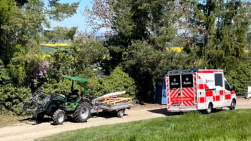Traktor-Unfall auf Junggesellenabschied in Thüringen: Mehrere Verletzte