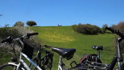 Frühlingsradeln zur geheimen Schlüsselblumenwiese in Mankmoos