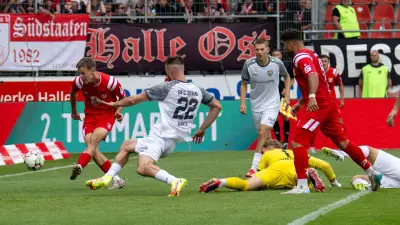 HFC gegen BFC: Fan wegen Angriffs auf Polizisten vor Gericht in Halle