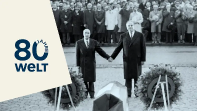 1984: Reagan und Kohl hielten minutenlang Händchen