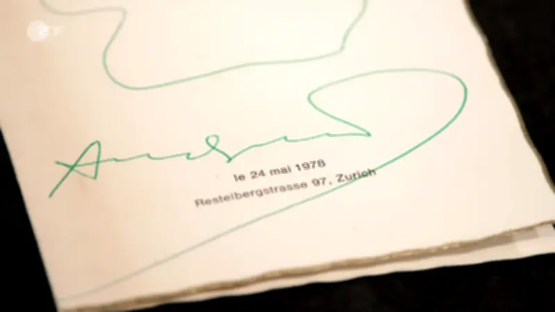 Andy Warhol signierte Speisekarte erzielt 1.800 Euro bei „Bares für Rares“