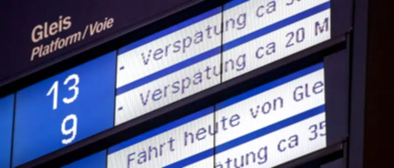 Bahn-Pünktlichkeit im Mai: 61,3 Prozent der Fernzüge pünktlich