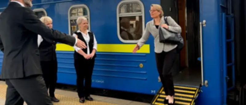 Bundesjustizministerin Hubig zu erstem Besuch in Kiew eingetroffen