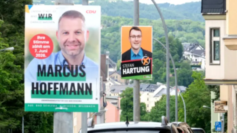 CDU-Kandidat Hoffmann gewinnt OB-Wahl in Aue-Bad Schlema gegen Rechtsextremen