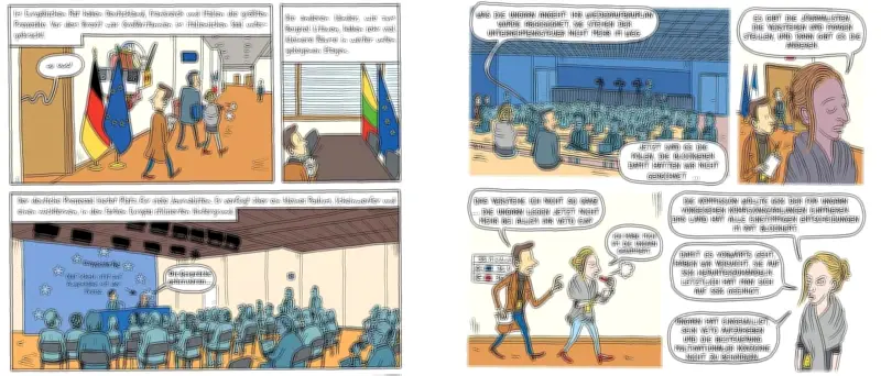 Comic-Autor zeichnet EU-Politik von innen – private Macon-Gespräche