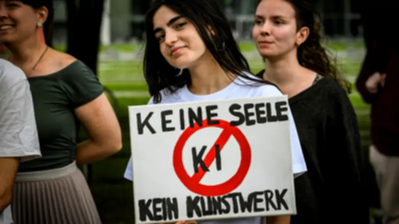 Demo vor Kanzleramt: Datengold in KI – Unsicherheit bei Jobs