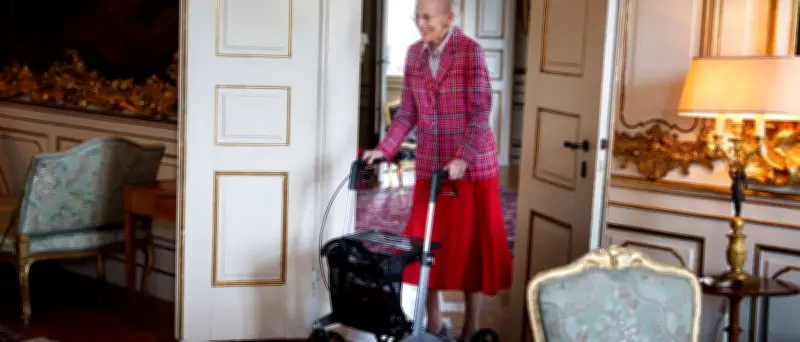 Dänische Königin Margrethe II. mit Rollator in der Öffentlichkeit
