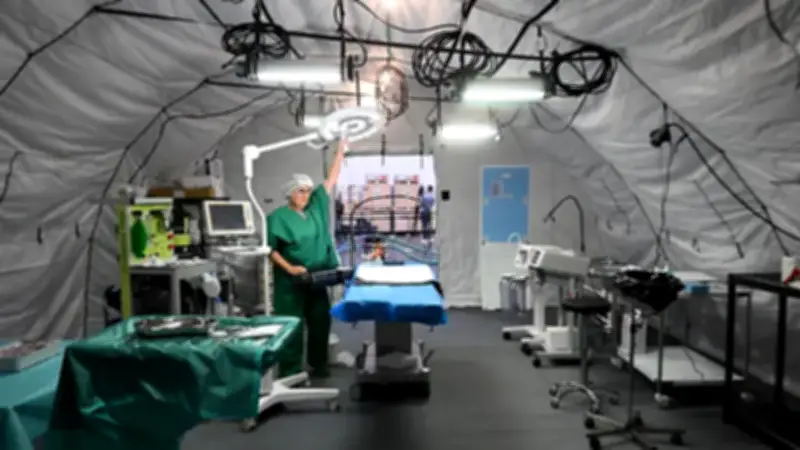 DRK-Feldkrankenhaus: Mobiles Krankenhaus für Krisengebiete vorgestellt
