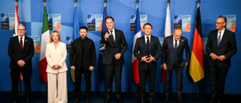E5-Treffen in Berlin: Europäer stimmen sich vor Nato-Gipfel ab