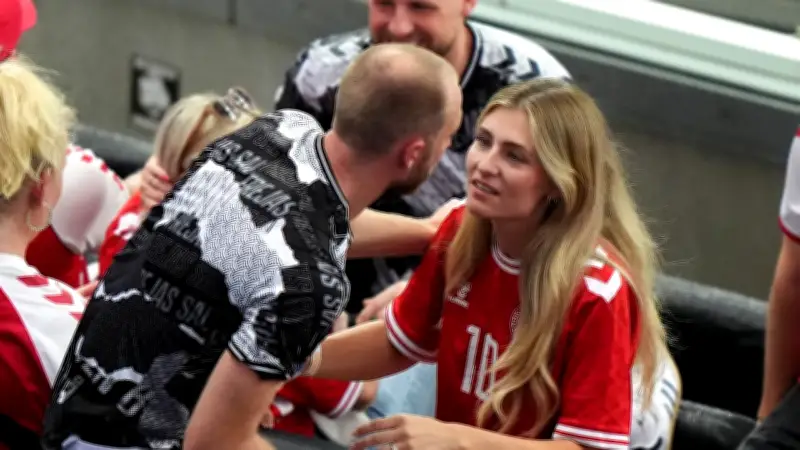 Eriksens Frau Sabrina: Sie erlebte auch seinen zweiten Kollaps live im Stadion