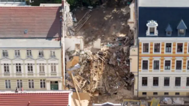 Ermittlungen nach Hauseinsturz in Görlitz: Spurensuche beginnt