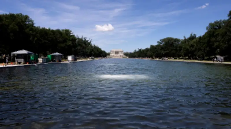 Festnahme nach Vandalismus an Trumps Reflecting Pool