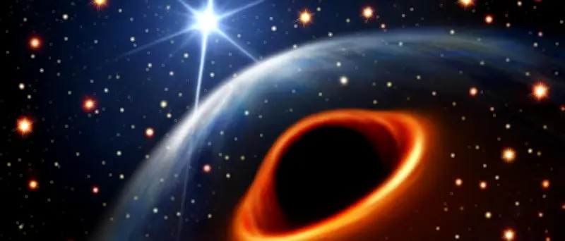 Forscher wiegen inaktives Schwarzes Loch aus der Frühzeit des Universums
