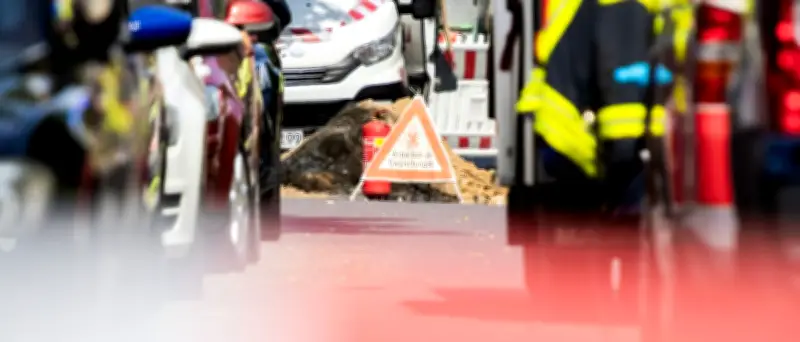 Gasleck in Großbeeren: Evakuierung nach beschädigter Leitung