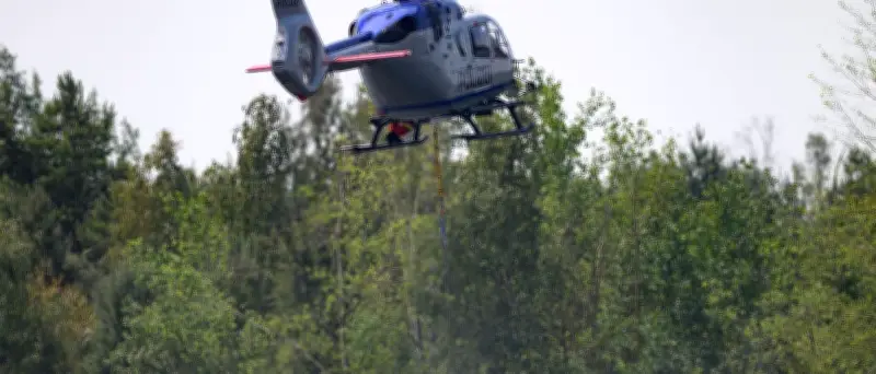 Gohrischheide: Zweiter Löschhubschrauber im Einsatz gegen Waldbrand