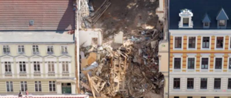 Görlitz: Festnahmen nach Hauseinsturz – Verdacht auf Rohrleitungs-Manipulation