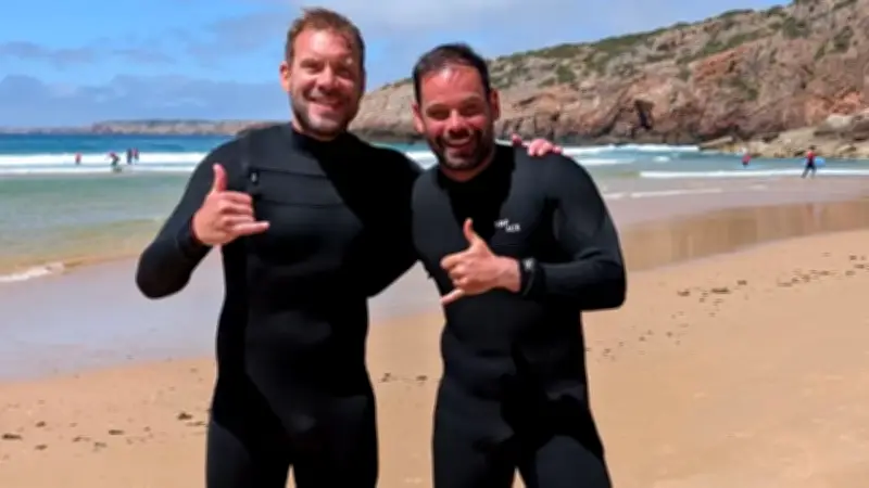Hertha-Trainer-Duo Schröder und Reiß im Traumurlaub in Portugal